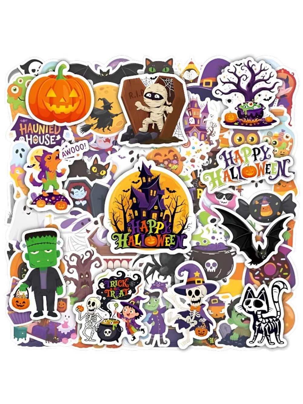 Halloween Party Favors, 105 PCS Halloween Stickers for Kids Halloween Games,